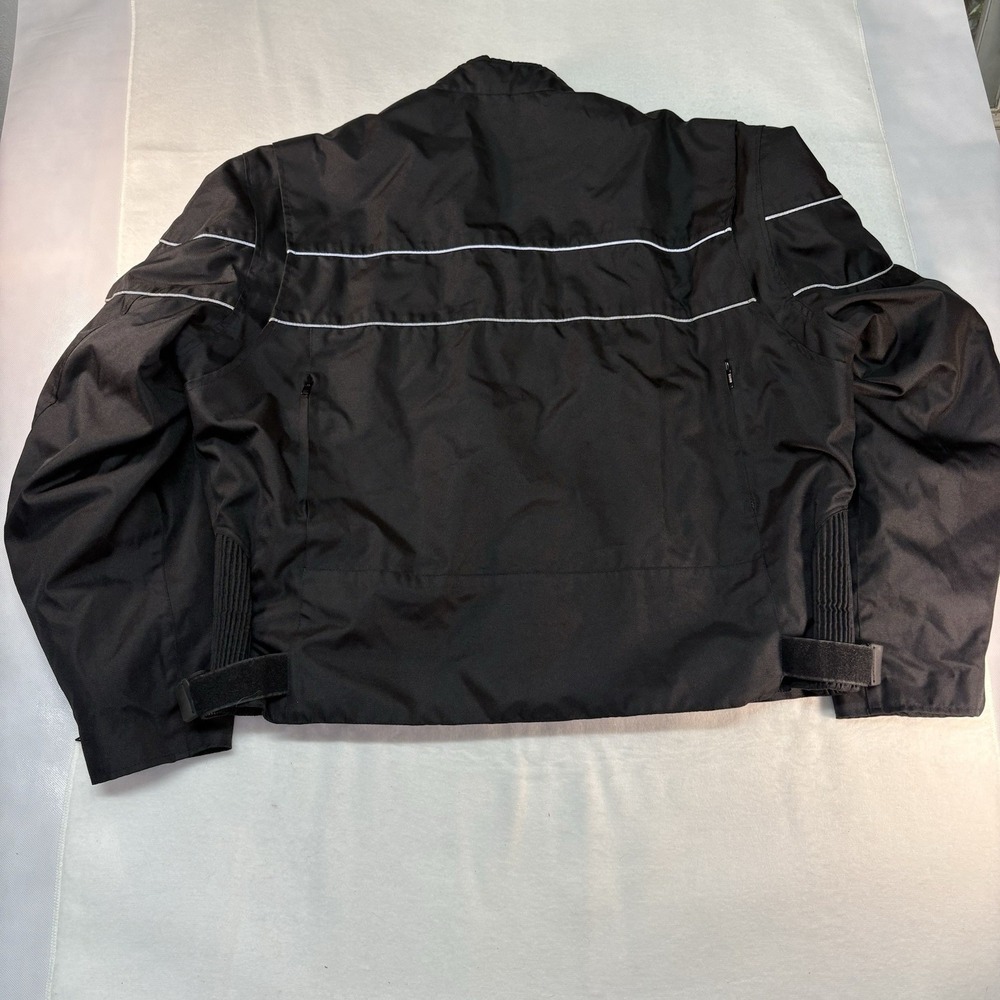 NexGen‎ Men's Nylon Motorcycle Jacket w/ Reflective Piping Size 6XL - Picture 5 of 10
